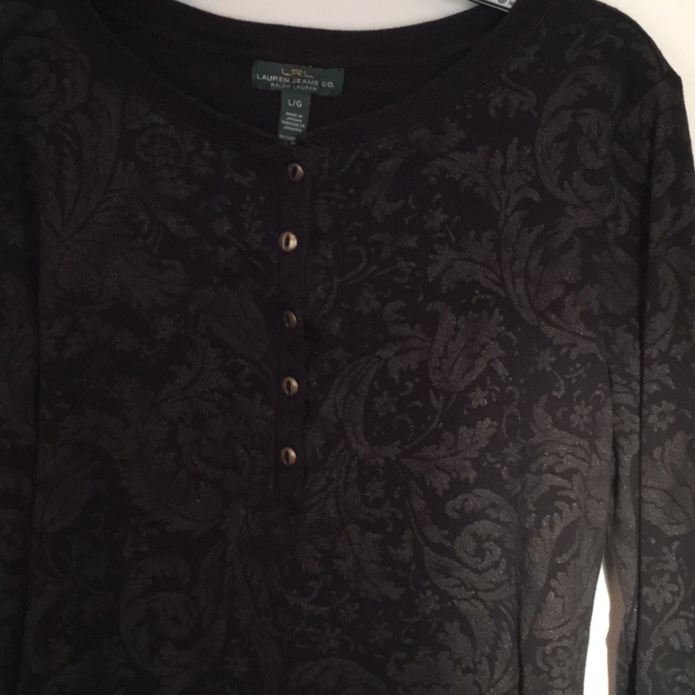 Women’s LRL Lauren Jeans co. Top size L